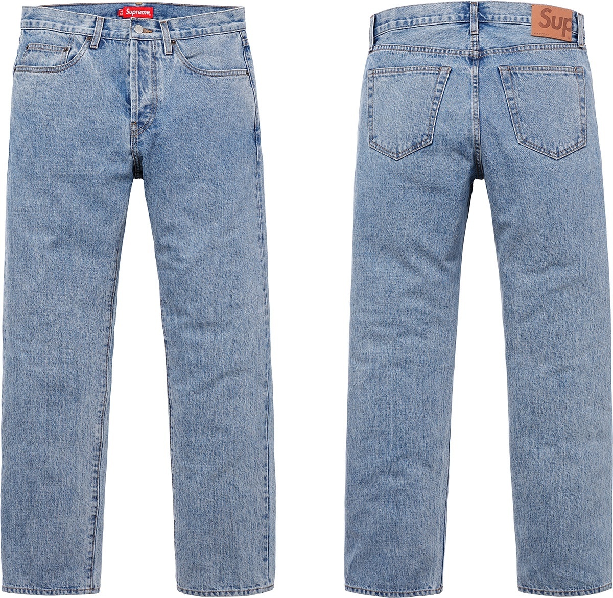 Stone Washed Slim Jean
